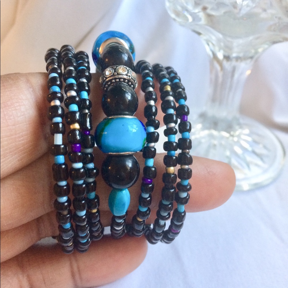 Seven Bangle Wrap Bracelet